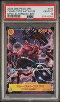 One Piece JP Charlotte Katakuri Alternate Art 2023  OP03-123 PSA10