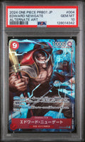 One Piece JP Edward Newgate Alternate Art 2024 OP02-004 PSA10
