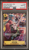 One Piece JP Kozuki Hiyori Alternate Art 2023 OP06-106 PSA10
