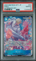 One Piece JP Sanji Alternate Art 2025 OP11-051 PSA10